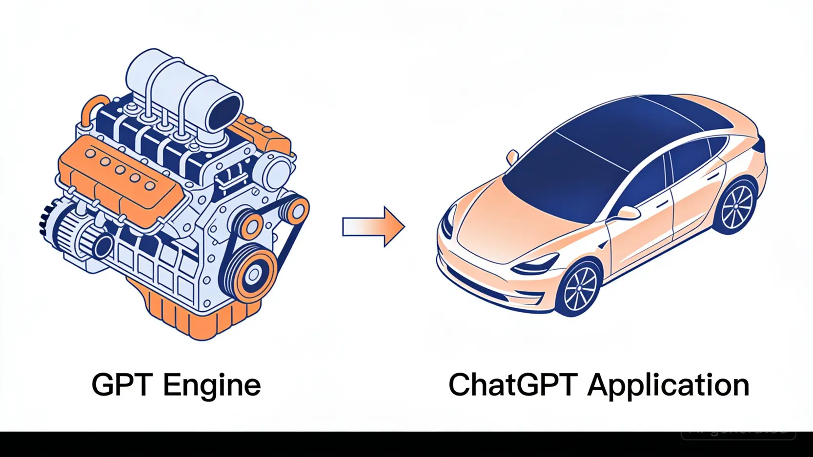 GPT与ChatGPT的区别：底层发动机与整车的关系类比
